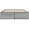 vidaXL Bed Frame without Mattress Grey Sonoma 160x200 cm