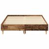 vidaXL Bed Frame No Mattress Old Wood 120x190 cm Small Double Engineered Wood