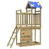 vidaXL Play Tower Brown 110.5 x 52.5 x 215cm Solid Impregnated Wood