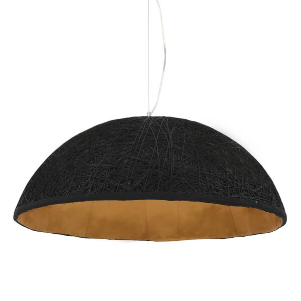 vidaXL Pendant Lamp Black and Gold Ø70 cm E27