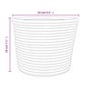 vidaXL Storage Baskets 2 pcs Brown and White Ø24x18 cm Cotton