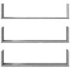 vidaXL Wall Shelves 3 pcs Grey Sonoma 80x18x18 cm Engineered Wood