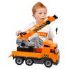 Polesie Wader 4 Piece Truck Set with Crane Orange&Black Polypropylene