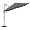 vidaXL Umbrella Anthracite 351 x 250 x 260 cm Polyester and Aluminium