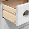 vidaXL Chest of Drawer ASKIM White 91 x 40 x 79 cm Solid Pine wood