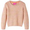 vidaXL Kids'Sweater Knitted Soft Pink 128