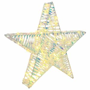vidaXL 3D Star with 50 LEDs Warm white 55 x 52.5 x 9 cm PET