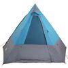 vidaXL Camping Tent with Roof Blue 482 x 360 x 227 cm Taffeta