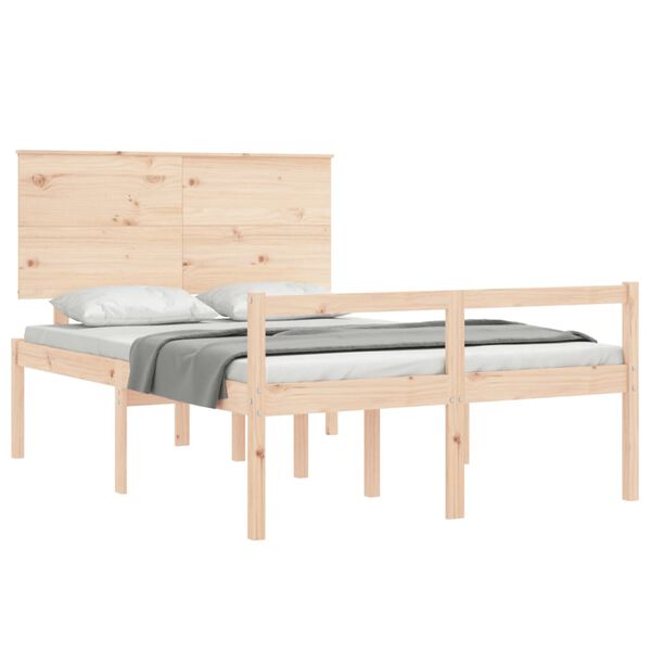 vidaXL Senior Bed without Mattress 140x200 cm Solid Wood