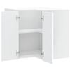 vidaXL Kitchen Wall Corner Cabinet Porto White Engineered Wood