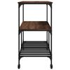 vidaXL Kitchen Trolley Brown Oak 100x50x95 cm Engineered Wood