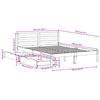 vidaXL Bed Frame without Mattress 120x190 cm Small Double Solid Wood Pine