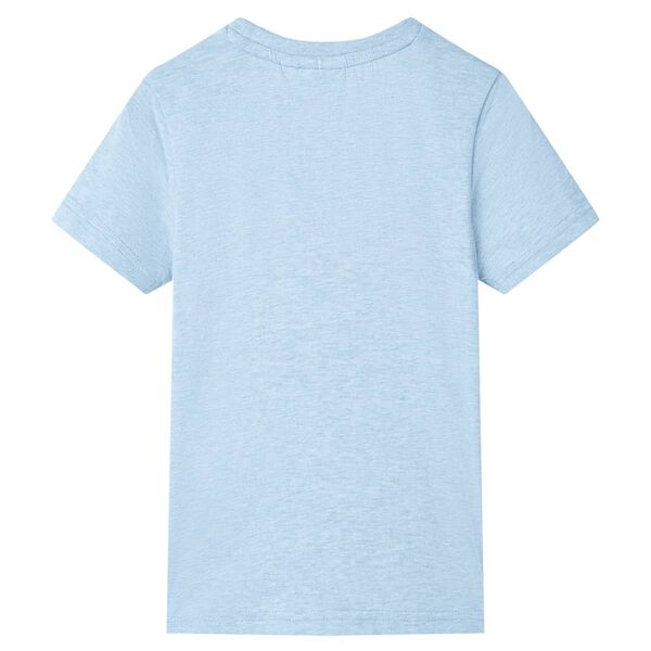 Kids' T-shirt Soft Blue Melange 128