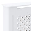 vidaXL MDF Radiator Cover White 205 cm
