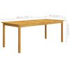 vidaXL 7 Piece Garden Dining Set Brown