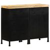 vidaXL Sideboard | Rough mango wood with black frame