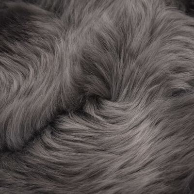 vidaXL Sheep Leather Rug 60x180 cm Light Grey