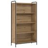 vidaXL Book Cabinet 80 x 33 x 142.5 cm Engineered Wood Artisan Oak