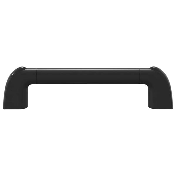 vidaXL Handle Plain 2 pcs Black 380 x 34 x 85 mm Aluminium and PP