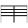 vidaXL Bed Headboard Black 166x4x100 cm Solid Wood Pine