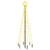vidaXL Christmas Tree with Spike Warm White 108 LEDs 180 cm
