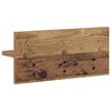 vidaXL Wall-Mounted Coat Rack Wall-mounted Old Wood 40 x 10.5 x 18 cm