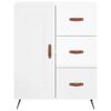 vidaXL Sideboard High Gloss White 69.5x34x90 cm Engineered Wood