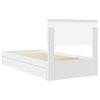 vidaXL Storage Bed with Headboard White 90 x 200 cm Engineered Wood