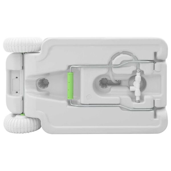 vidaXL Camping Handwash Stand with Wheels Grey 72 x 42 x 103 cm