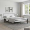 vidaXL Bed Frame without Mattress Grey Metal 120x200 cm