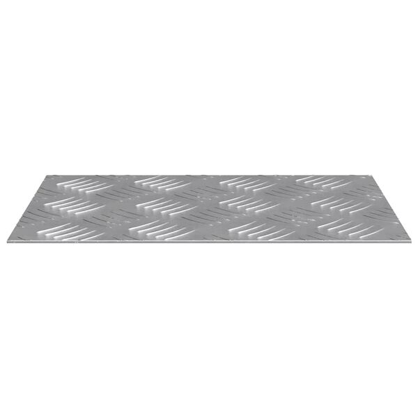 vidaXL Stair Tread Rectangular 2 pcs Silver 30 x 20 cm Aluminium