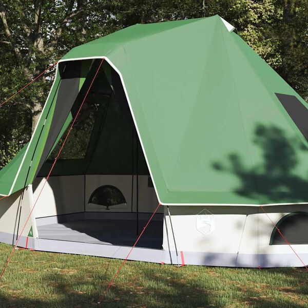 vidaXL Family Tipi Tent Folding with Roof Green 466 x 310 x 240 cm