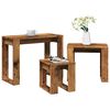 vidaXL Nest of Tables 3 pcs Old Wood Engineered Wood