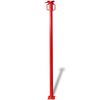 vidaXL Acrow Prop Red 280 x 12 x 12 cm Steel with a Painted Finish