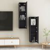 vidaXL TV Cabinets 2 pcs Grey 30.5x30x110 cm Engineered Wood