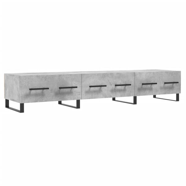 vidaXL TV Cabinet Concrete Grey 150x36x30 cm Engineered Wood