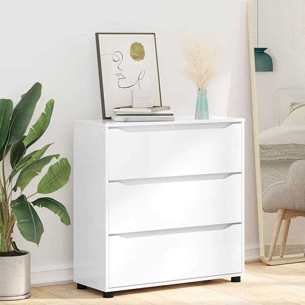vidaXL Storage Cabinet High Gloss White 80 x 31 x 81 cm