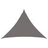 vidaXL Sunshade Sail 7 x 5 x 5 m HDPE Triangular Light Grey