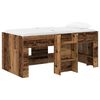 vidaXL Kids'High Bed Frame 2 pcs Old Wood 163 x 101.1 x 68.5 cm