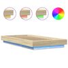 vidaXL Bed Frame with LED Lights without Mattress Sonoma Oak 75x190cm