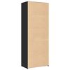 vidaXL Highboard Black 70x41x185 cm Engineered Wood