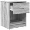 vidaXL Bedside Cabinets 2 pcs with Drawer Grey Sonoma 40x34x50 cm