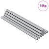 vidaXL Threaded Rod 900 pcs Silver Steel