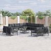 vidaXL Garden Sofa Set Anthracite Steel