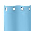 vidaXL Blackout Curtains with Rings 2 pcs Light Blue 140 x 140 cm