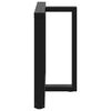 vidaXL Dining Table Legs T-Shaped&nbsp;2 pcs Black 100x35x(72-73) cm Steel