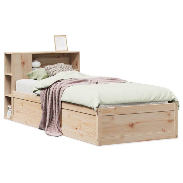 vidaXL Bed Frame without Mattress 100x200 cm Solid Wood Pine