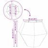 vidaXL Planter White 100 x 100 x 80 cm Steel