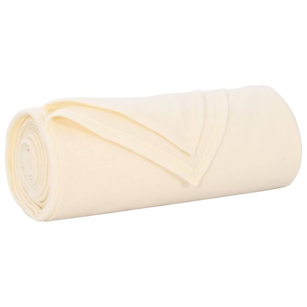 vidaXL Throw Blankets 6 pcs Cream 210 x 140 cm Fleece