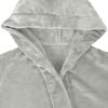 vidaXL Bathrobe Hoodie Grey XXXL Flannel